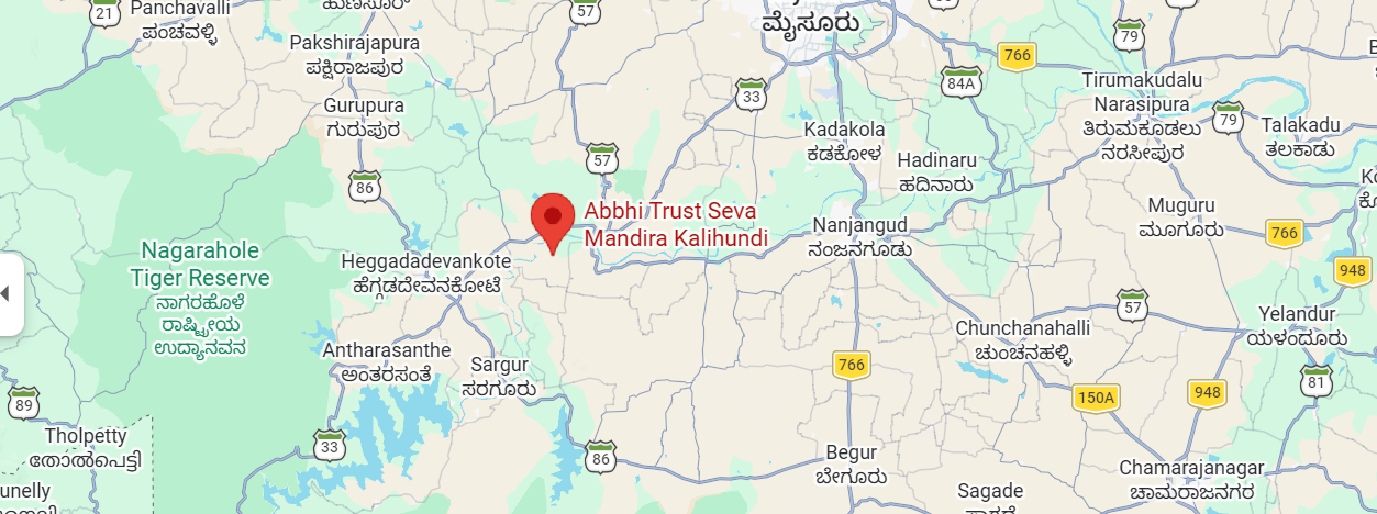 Map showing Kalihundi Seva Mandira location