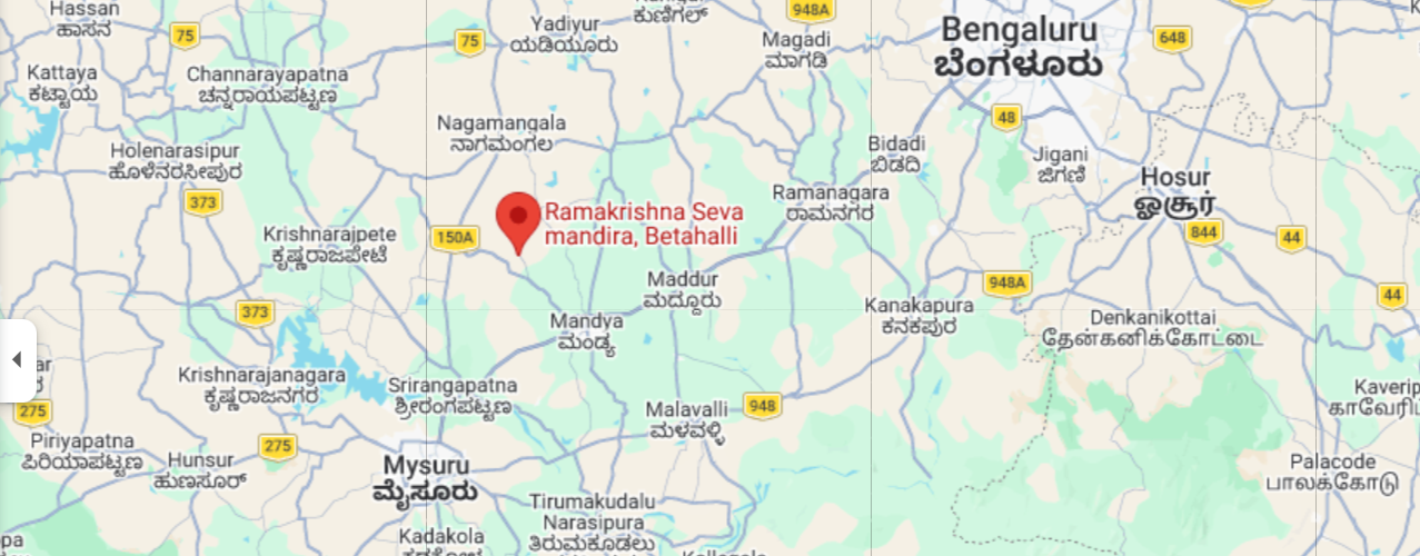 Map showing Bettahalli Seva Mandira location